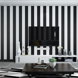 ایده استفاده از کاغذ دیواری سیاه و سفید در خانه